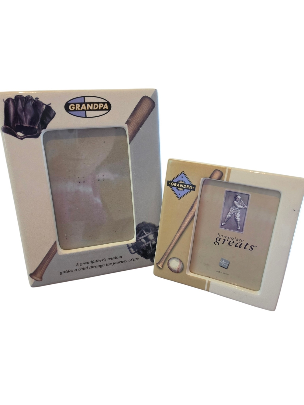 Russ Homeplate Greats Russ Homeplate Greats Baseball Photo Frame - Cream and Tan